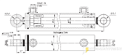 Гидроцилиндр МС50/25х320-3(4).22(555)