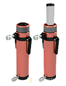 Домкрат универсальный гидравлический двойного действия ДУ100Г200