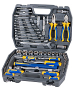 Набор инструментов Kraft 73 предмета 1/2"Dr. & 1/4"Dr. (пластиковый кейс) (700677)